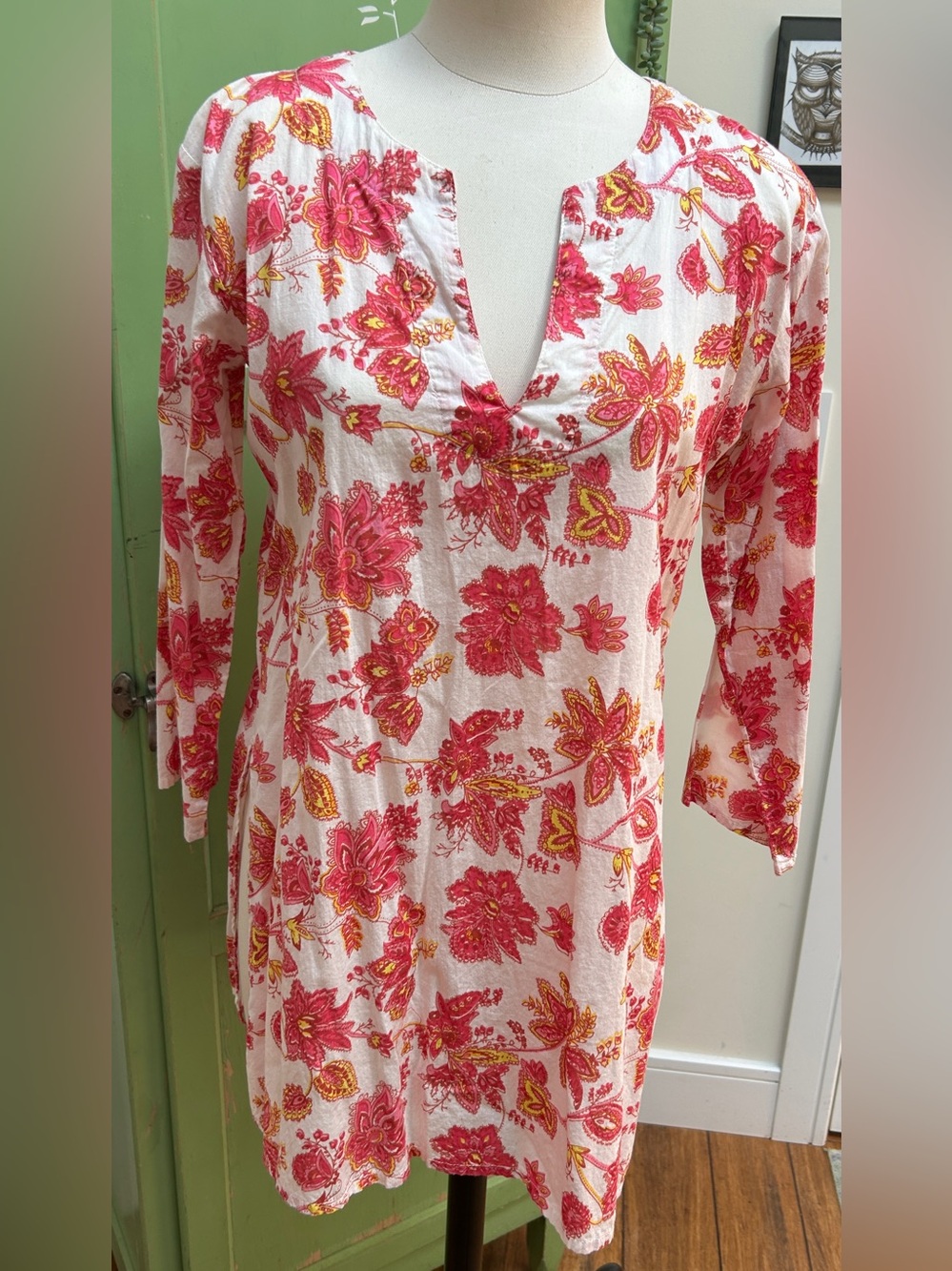 Block print tunic
